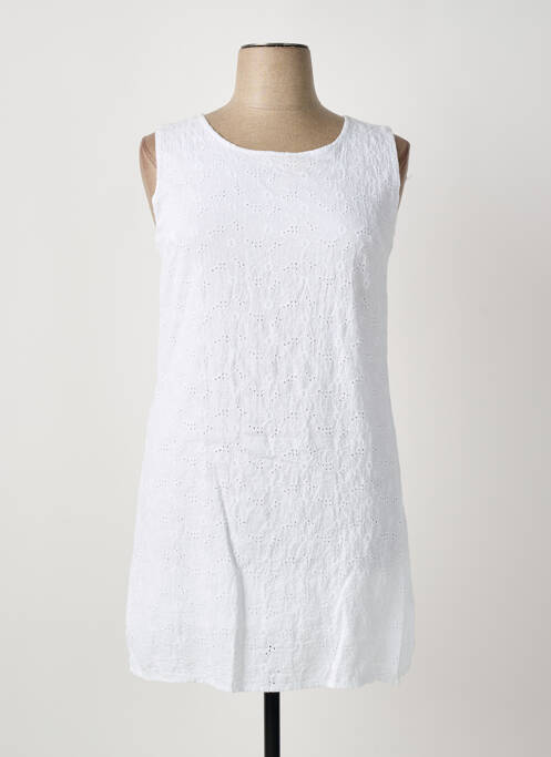 Robe courte blanc LA PETITE NÎMOISE femme