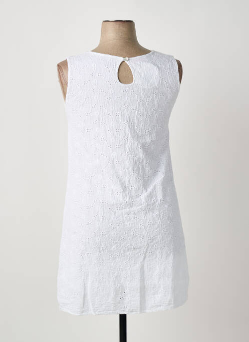 Robe courte blanc LA PETITE NÎMOISE femme