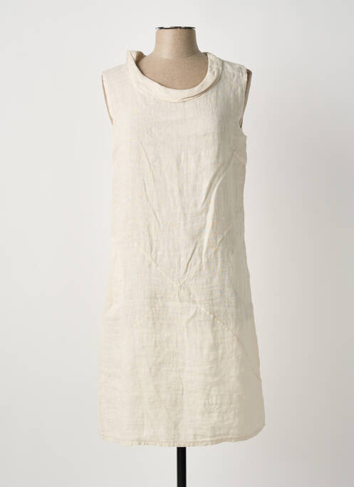 Robe mi-longue beige LA PETITE NÎMOISE femme