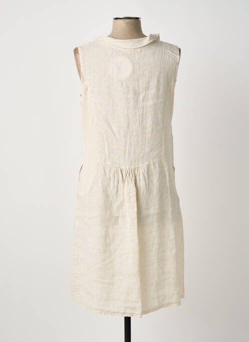 Robe mi-longue beige LA PETITE NÎMOISE femme