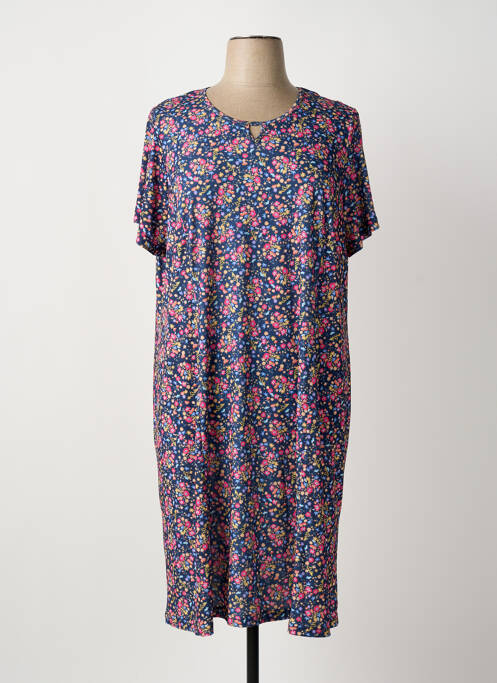 Robe mi-longue bleu IMPULSION femme