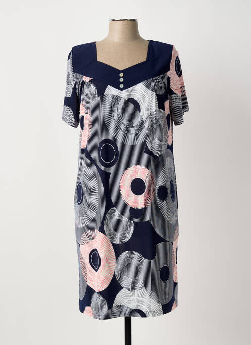 Robe mi-longue bleu OMC femme