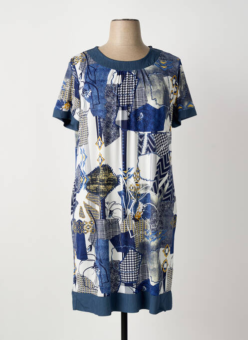 Robe mi-longue bleu OMC femme