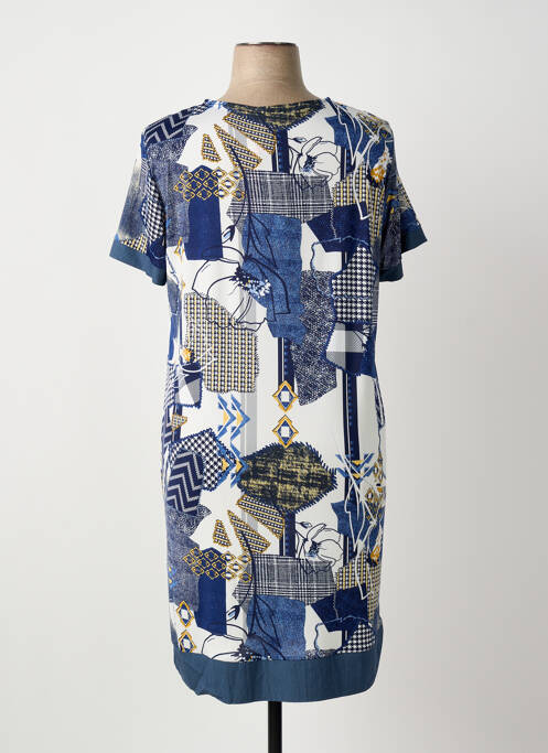 Robe mi-longue bleu OMC femme