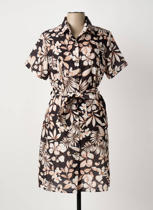 Robe mi-longue noir LOU LOU BY NALO femme