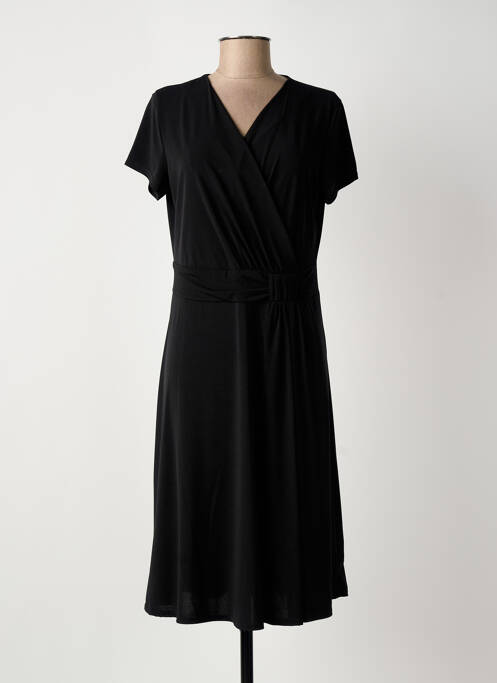 Robe mi-longue noir RENATTO BENE femme