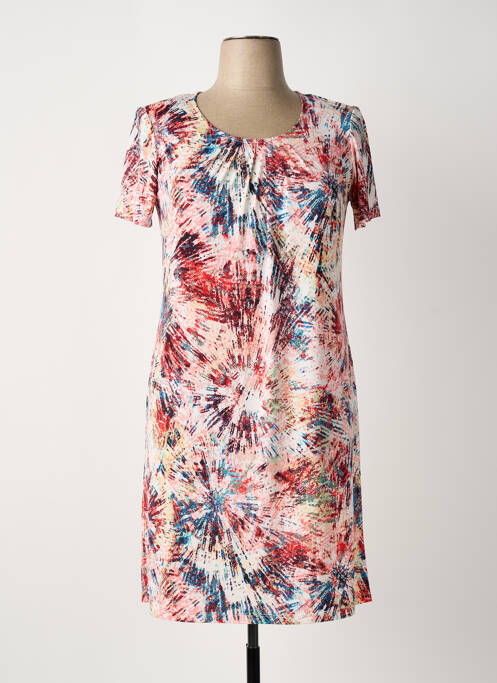 Robe mi-longue rose OMC femme