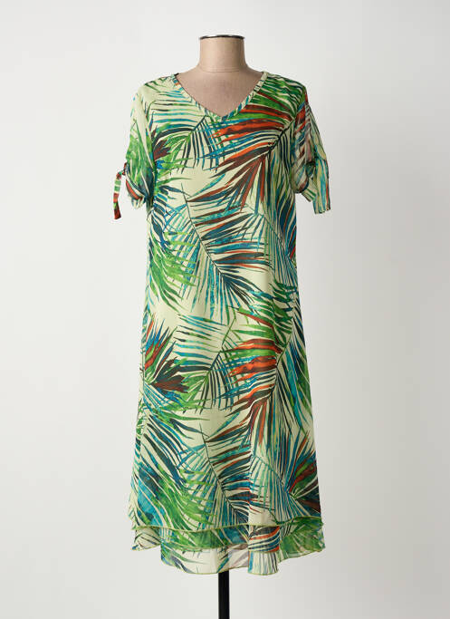 Robe mi-longue vert MCM femme