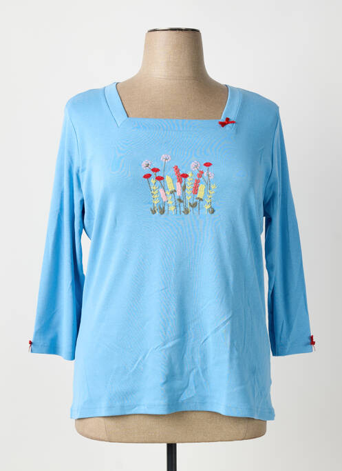 T-shirt bleu I.ODENA femme