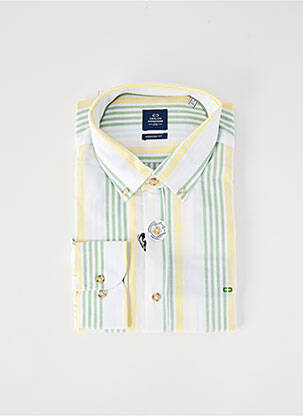 Chemise manches longues coupe cintrée vert CARLOS CORDOBA homme