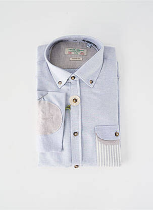 Chemise manches longues coupe cintrée gris CARLOS CORDOBA homme