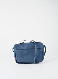 Sac fermeture zippée forme rectangulaire bleu ZWEI femme