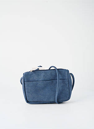 Sac multipoches forme rectangulaire bleu ZWEI femme