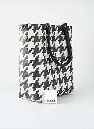 Sac poignée 2 anses de portée noir HANDED BY femme