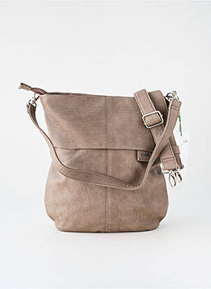 Sac bandoulière amovible marron ZWEI femme