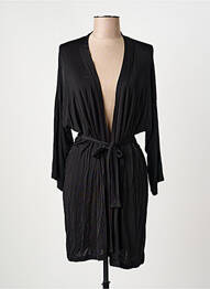 Déshabillé manches longues noir FRALY femme