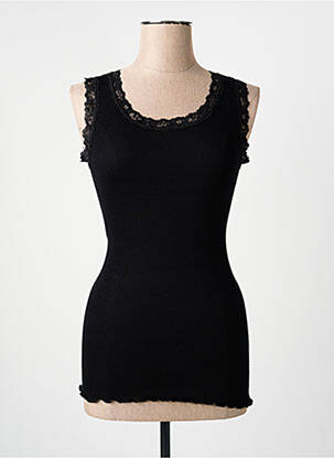 Top/caraco tissage côtelé noir FRALY femme