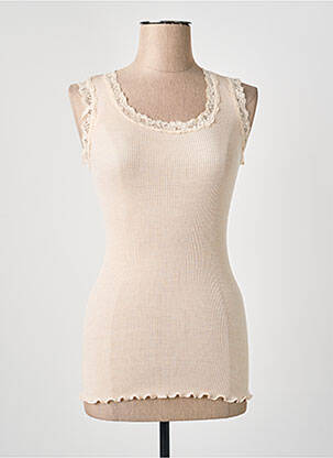 Top/caraco tissage côtelé rose FRALY femme