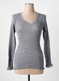 T-shirt manches longues manches longues gris FRALY femme