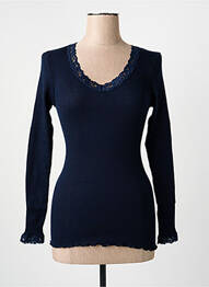 T-shirt manches longues manches longues bleu fonce FRALY femme