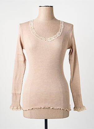 T-shirt manches longues manches longues beige FRALY femme