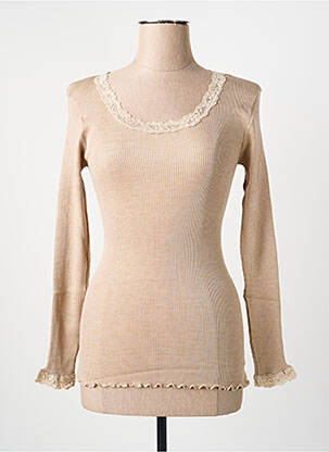T-shirt manches longues manches longues beige FRALY femme