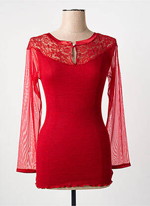 T-shirt manches longues manches longues rouge FRALY femme