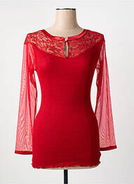 T-shirt manches longues manches longues rouge FRALY femme