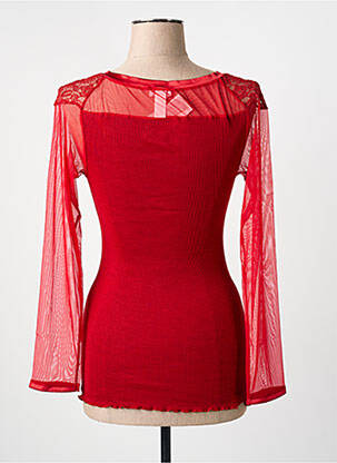 T-shirt manches longues manches longues rouge FRALY femme
