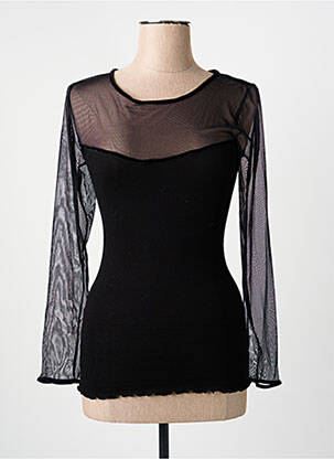 T-shirt manches longues manches longues noir FRALY femme