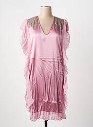 Nuisette/combinette effet matière satinée rose MARJOLAINE femme