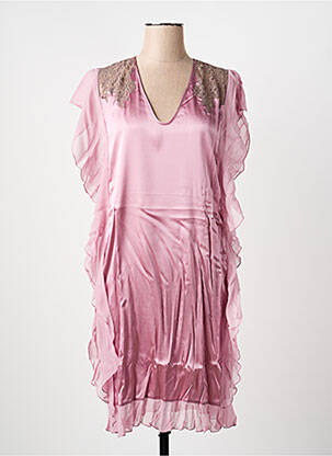 Nuisette/combinette effet matière satinée rose MARJOLAINE femme