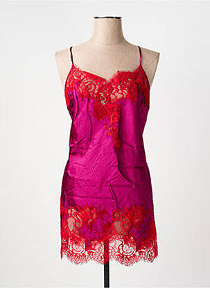 Nuisette/combinette effet matière satinée violet MARJOLAINE femme
