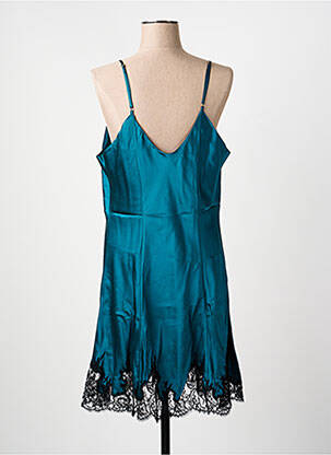 Nuisette/combinette effet matière satinée bleu MARJOLAINE femme