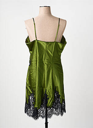 Nuisette/combinette effet matière satinée vert MARJOLAINE femme
