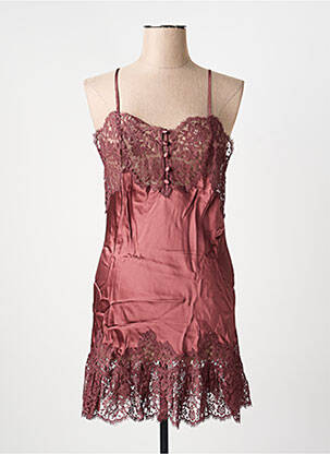 Nuisette/combinette effet matière satinée violet MARJOLAINE femme
