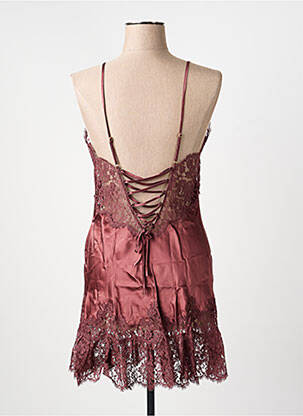 Nuisette/combinette effet matière satinée violet MARJOLAINE femme
