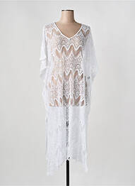 Robe de plage tissage crochet blanc PINK P femme
