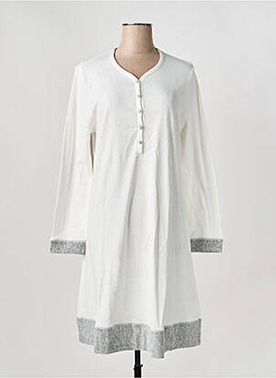 Chemise de nuit manches longues blanc LINCLALOR femme