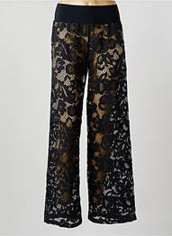 Pantalon droit taille élastique noir PAIN DE SUCRE femme