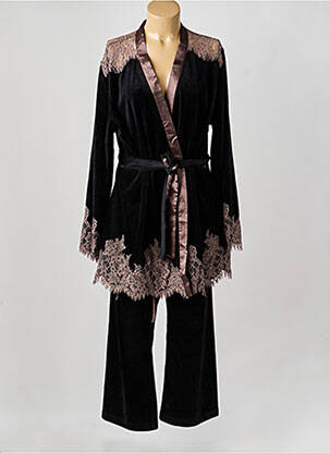 Pyjama noir MARJOLAINE femme