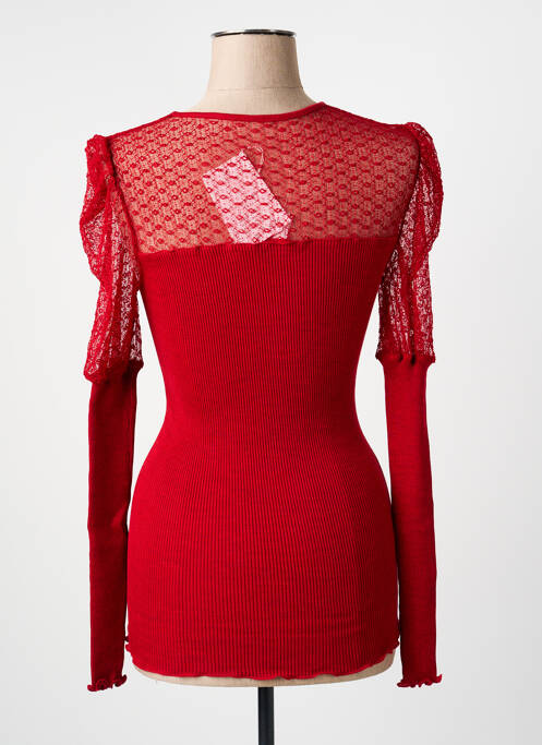 T-shirt manches longues manches longues rouge LISANZA femme
