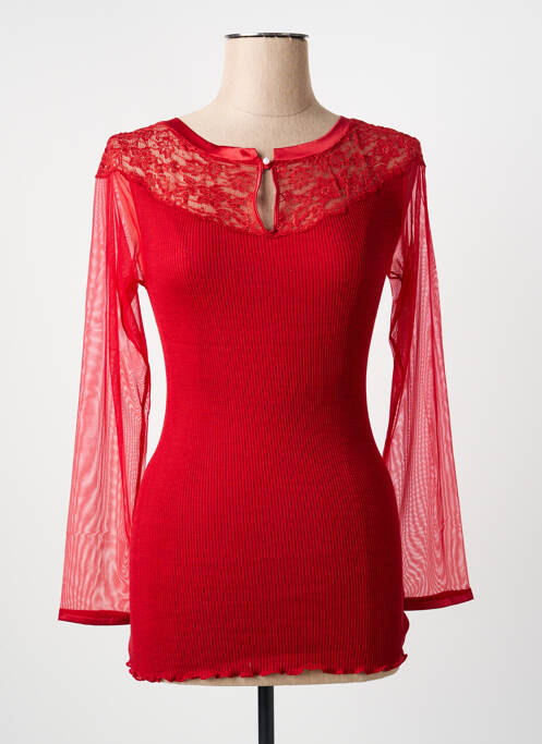 T-shirt manches longues manches longues rouge FRALY femme