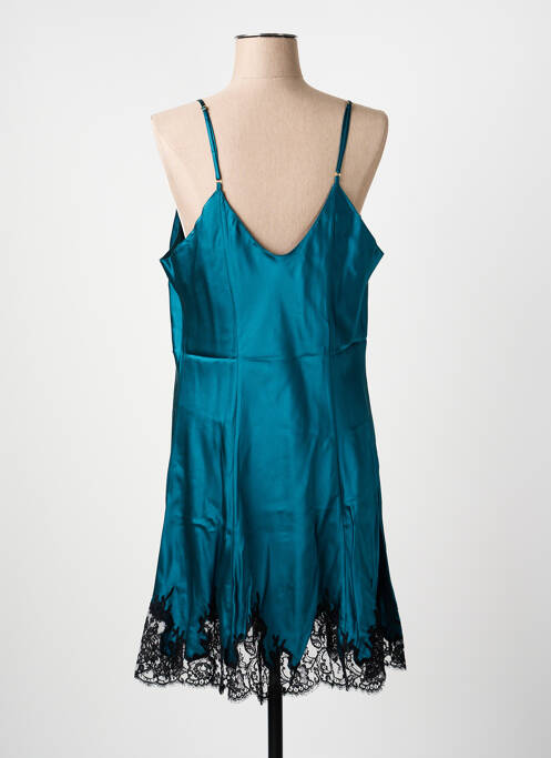 Nuisette/combinette effet matière satinée bleu MARJOLAINE femme