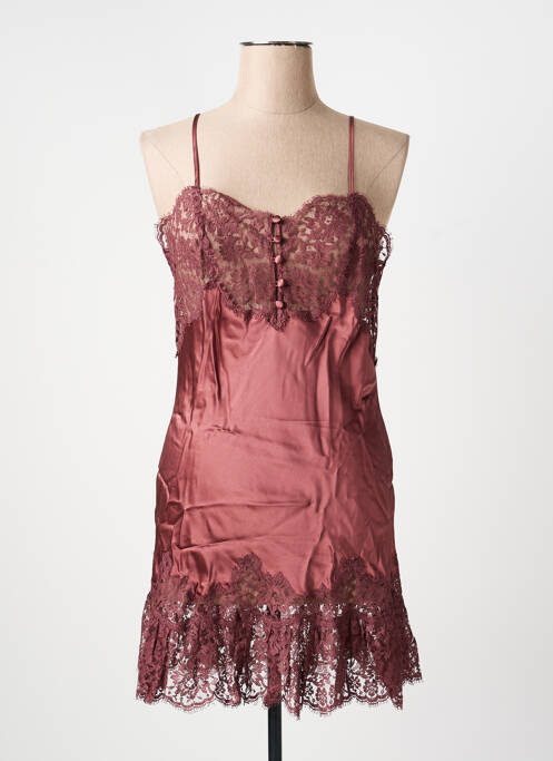 Nuisette/combinette effet matière satinée violet MARJOLAINE femme