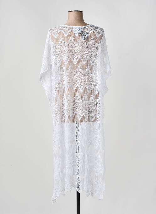 Robe de plage tissage crochet blanc PINK P femme