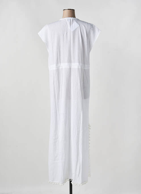 Robe de plage tissage crêpe blanc CYELL femme