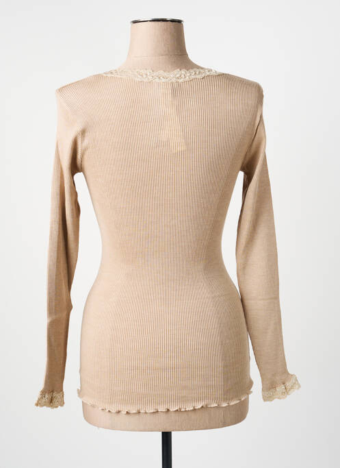 T-shirt stretch manches longues beige FRALY femme