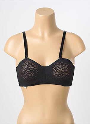 Soutien-gorge légère et transparente haut bandeau noir WACOAL femme