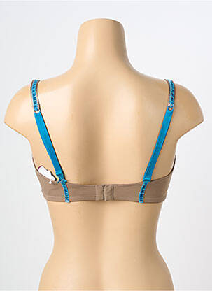 Soutien-gorge effet matière satinée haut soutien-gorge moulé marron LEJABY femme